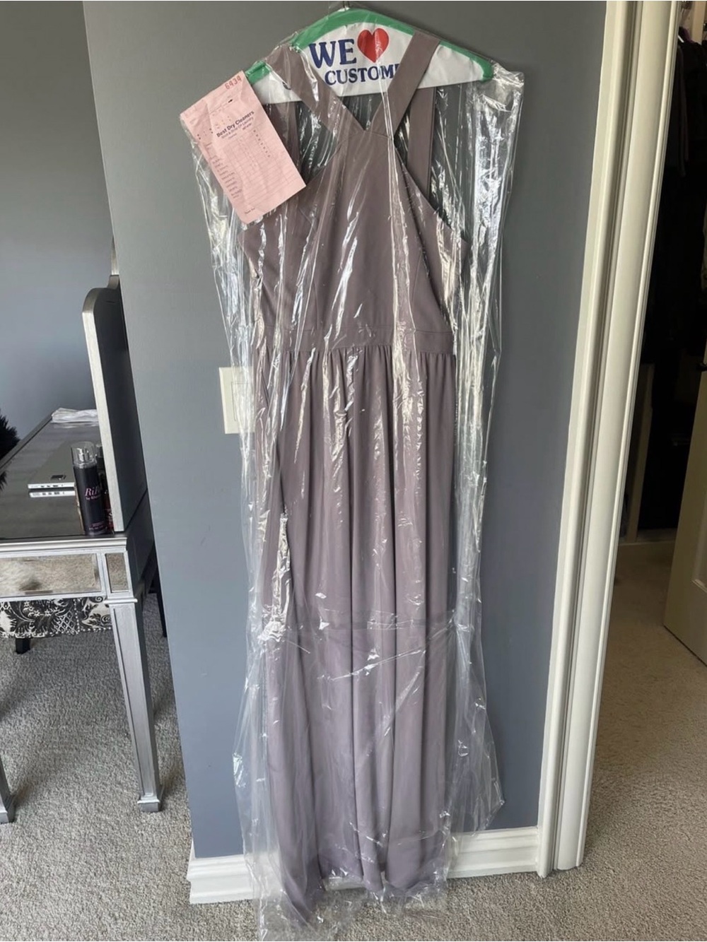 Lulu's Mauve Sleeveless V-Neck Maxi Dress